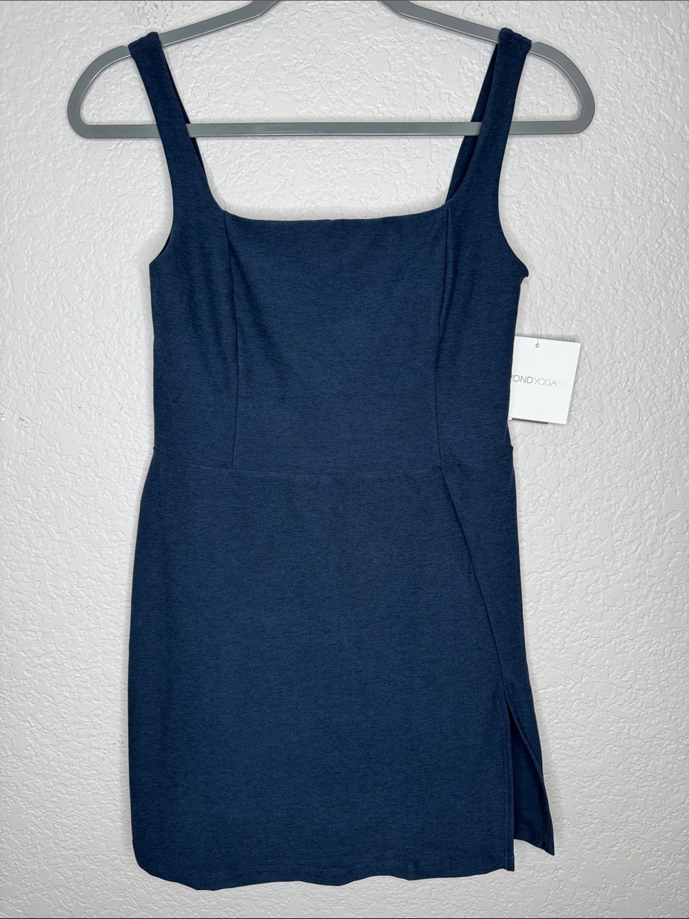 NWT Beyond Yoga Spacedye Court Appeal Mini Dress Small Navy Shorts Skort Romper - Picture 2 of 7